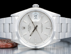 Rolex Date 34 Argento Oyster 15200 Silver Lining